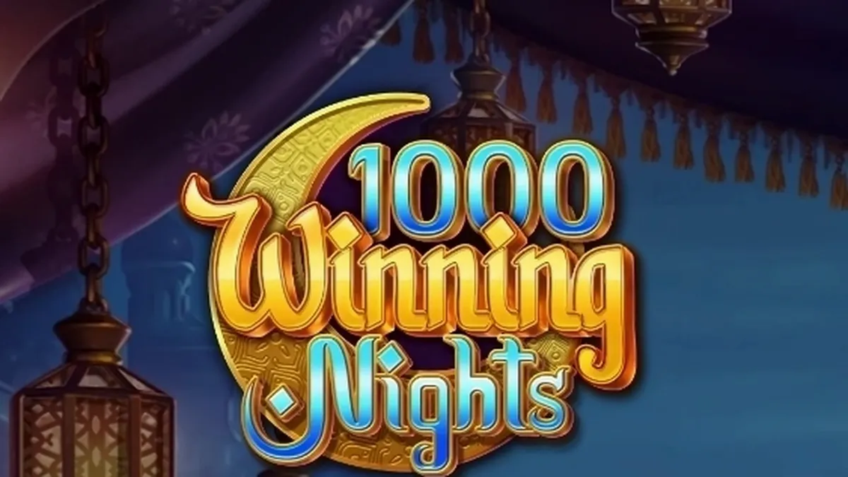 Interface de jogo do slot 1000 Winning Nights com 5 rolos